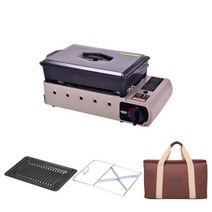 지라프 구이바다 파이브쿡 가스버너 BBQ 그릴M 휴대용 가스레인지, 단품
