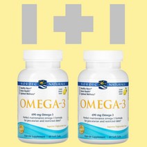 2개 노르딕 오메가3 690mg 60 소프트젤 노오루딕 피쉬 피시 오일