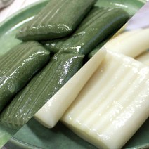 더미들래 말랑쫄깃 앙금없는 절편 2봉 세트, 03.백절편 1kg+쑥절편 1kg 총2봉