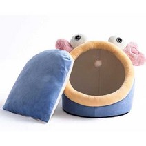 강아지하우스 강아지숨숨집 개집 실내 겨울용 펫가구, 핑크크랩 소형