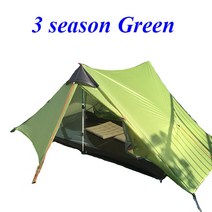 여름용 텐트 lanshan 2 3f 2 person 몽골 돔형 감성타프 원터치 육각, 3계절 짙은 녹색