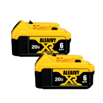 디월트 호환 배터리 20v 6.0Ah 호환 5.0Ah 밧데리 18v 충전기, 6.0Ah 2개, 1개