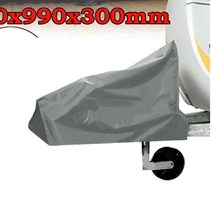 캠핑카 카라반 트레일러 연결구 방수커버 바닷가 야외주차 우천 장기주차 관리 장마, 1개, 블랙
