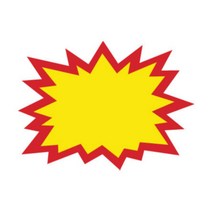 문구점 톱니 모양 공백 메모 POP 접착식 쇼카드 128x94mm 6P