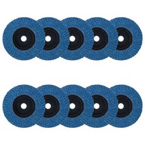 품질 플랩 디스크 75mm 3 인치 샌딩 앵글 그라인더 용 80 그릿 그라인딩 휠 블레이드 10 개, [01] 10pcs 80Grit, 01 10pcs 80Grit