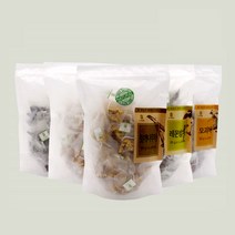 (당일배송)자연애 수제한차 티백 노니 감잎 박하 밤껍질 도라지 작두콩차 티백 대용량, 감나무잎차(50티백)