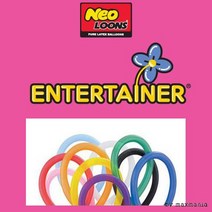 국산 네오텍스 260 스텐다드 파스텔 크리스탈 요술풍선 모음 100개입 국내생산 어린이안전인증상품 막대풍선, 색상_오렌지