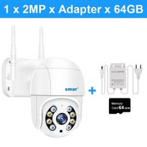 cctv 현관문 감시카메라 가정용 무선 펫캠 Smar 야외 와이파이 카메라 5X 디지털 줌 PTZ 무선 IR 나이트, 03 1080P xAdapter x64G
