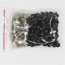 믹스 컬러 플라스틱 눈 아미구미 인형 장식 액세서리 8mm/10mm 100 개 Diy 키트 공예 테디 베어 안구, 05 gold_02 10mm 100pcs