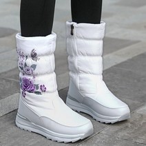 부츠 패션 플랫폼 겨울 따뜻한 두꺼운 플러시 미끄럼 방지 방수 겨울 신발 모피 스노우