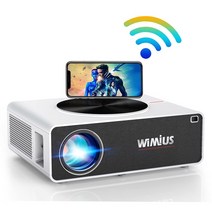 WiMiUS K3 프로젝터 450ASNI 루멘 5GWIFI 4K 대응 리얼 19201080 해상도 소형 가정용 줌 기능 천장 홈 시어터 타블렛PCDVDTV Stick 모바일게임기 등 대응
