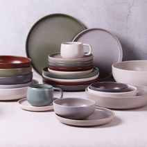 포르투갈 메사 우노 도자기그릇 접시 컵앤소서, 볼 중 16cm, 크림