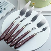 도매팜 캔버스에 흠집이 안나는 둥근 나이프 세트 유화도구 물감도구 미술학원, 1set