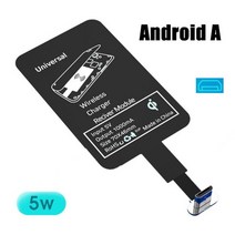 2A 무선 충전 수신기 경량 Qi 유형 C 고속 무선 충전기 어댑터 고속 충전 수신기 어댑터 유형 c, 01 For Andriod A