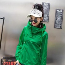 시크해 1927 컬러링후드바람막이 여성바람막이 등산바람막이 점퍼 자외선차단 UV바람막이 여성점퍼