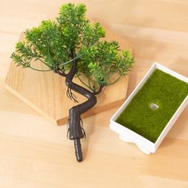텃밭 용품인공 화분 작은 나무 장식 침실 홈 테이블 가든 웨딩 파티 꽃, 01 Green