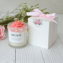감사표현 어버이날 스승의날 카네이션 양초 천연 소이캔들 (선물포장), 쇼핑백+점화기, 로즈마리