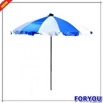 ForU547 야외파라솔 일반파라솔 국산 행사용 중형 받침별매 업소용파라솔 튼튼한파라솔, 흰색_파랑*본상품