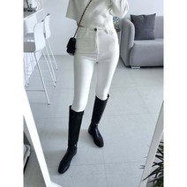헬로루미 기모 하이 밴딩 스키니진 청바지