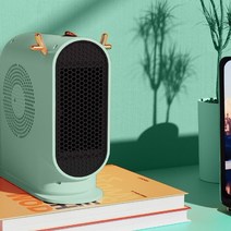 욕실 온풍기 벽걸이 화장실히터 xiaomi 전기 히터 휴대용 데스크탑 난방 팬 음소거 룸 난방 스토브 일정한 온도 겨울 공기 송풍기 손 따뜻하게, 녹색