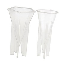 GHSHOP 2Pc 플라스틱 양초 금형 비누 양초 만들기 공예 Conic & Pentagonal Pyramid, 설명, 명확한