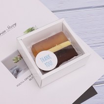 천연 수제비누 (천연 1구) 선물 답례품, 화이트박스, 울금&맥주효소
