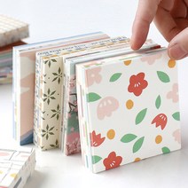 디자인 떡 메모지 미니 엽서 필기 노트 수첩 연습장 문구 사무실 학교 사무 용품 제작 비접착, D 체크