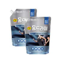 [트윈스몰] 테크 울 드라이 엑스퍼트 (리필형) 1.3L 기능성 의류의 소취.성능케어 중성세제, 2개