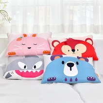 헬로하이주 경추형 아기베개 항균침구 솜포함 디자인선택 4종, 몽크(원숭이)