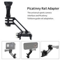 insta360 one r base에 맞는 휴대용 액션 카메라 마운트 클램프 범용 블랙 picatinny 레일 내구성 스포츠 어댑터 액세서리, a, 01 A