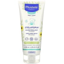 Mustela Stelatopia 에몰리언트 밤(해바라기 함유) 200ml(6.76floz) 2팩