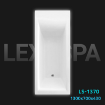 렉서스파 1인 매립욕조 1300 700 아크릴 욕조 매립 반신욕조 매립형 1인용 사이즈, 1개, 우수납형