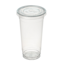 커피촌 PET컵 590ml x 100p + 평뚜껑 92mm 100p 세트, 1개