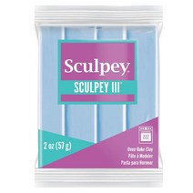 Sculpey III 폴리머 클레이 56.7g(2온스) 스카이 블루 (S302 1144)