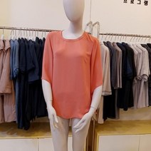 [프로그램] NC해운대점 87%파격할인 루즈핏 쉬폰 5부소매 블라우스 P192B108-6