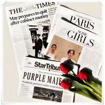 레트로영자신문 인테리어 사진 영어신문 소품, a.걸스