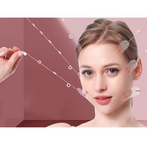 땡기미 땡김이 얼굴경락기구 보이지 않는 얼굴 리프트 스티커 인스턴트 목과 눈 V 모양 테이프 주름 방지, 한개옵션0