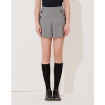 22SS [BRITISH CLASSIC]블랙 단추장식 치마 바지 HWPA2B433BK