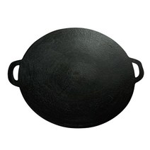 국내산 청주금속주물 길들인 무쇠솥뚜껑 무쇠삼겹살 불판 고기판 양면 프라이팬 전골 미니 무쇠팬, 04 무쇠그리들 44cm