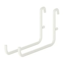 이케아 스코디스 후크2P 화이트 9.5x6cm 스틸