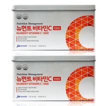 JW 중외제약 뉴먼트 고함량 비타민C1000mg 대용량 300정 틴케이스 효도선물 명절선물, 2통