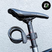 락브로스 자전거 열쇠 자물쇠 도난방지 거치대 포함, RKS515-BK 블랙 거치대 포함, 단일