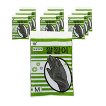 동광상사 깔깔이 미용장갑 중형 M, 블랙, 20개