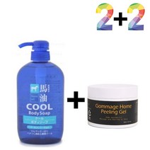 쿨 바디워시 가드름 클렌징 미끌거림없는 모공 각질 블랙헤드제거 가드름 오일프리바디워시 등드름, 쿨바디워시(파랑)2개, 핫클렌징젤2개