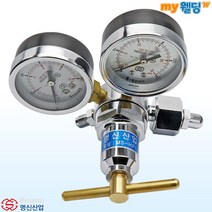 국산 명신 Renown 고압 산소 조정기 MS-HP1-OX 가스 레귤레이터 게이지 조절기 감압기 #WONNERS