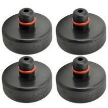 차량용 리프트 고무 바닥 리프팅 잭 패드 액슬 스탠드 어댑터 퍽 도, 4pcs-No Case