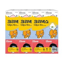 크리넥스 미니 카카오 1/2 티슈, 230매, 18개