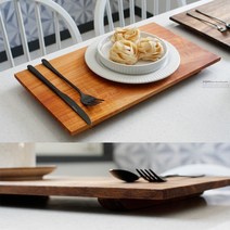 2HOT 우드 식탁매트 마호가니, 테이블보 사이즈, 단품