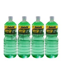 불스원 레인OK 에탄올 그린워셔액, 1.8L, 4개
