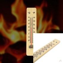 원목 온도계 화씨＋섭씨 학급온도계 실내온도계 벽걸이온도계